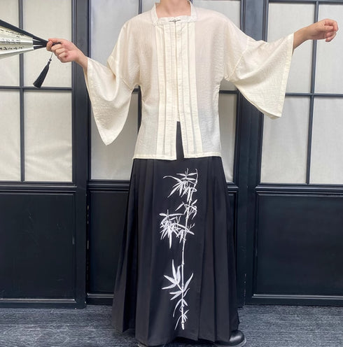 和風モダン羽織風Tシャツ /ユニセックス ・メンズ モレビー|モード系ファッションブランド